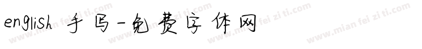 english 手写字体转换